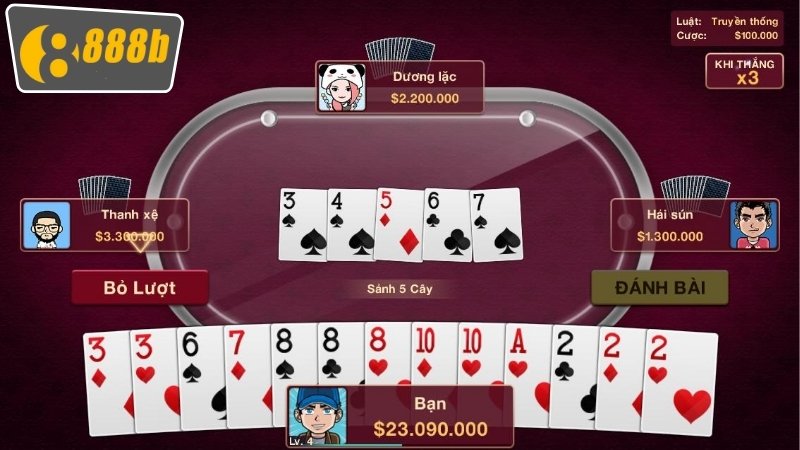 Chiến thuật chơi hiệu quả để chiến thắng tiến lên miền nam 888b